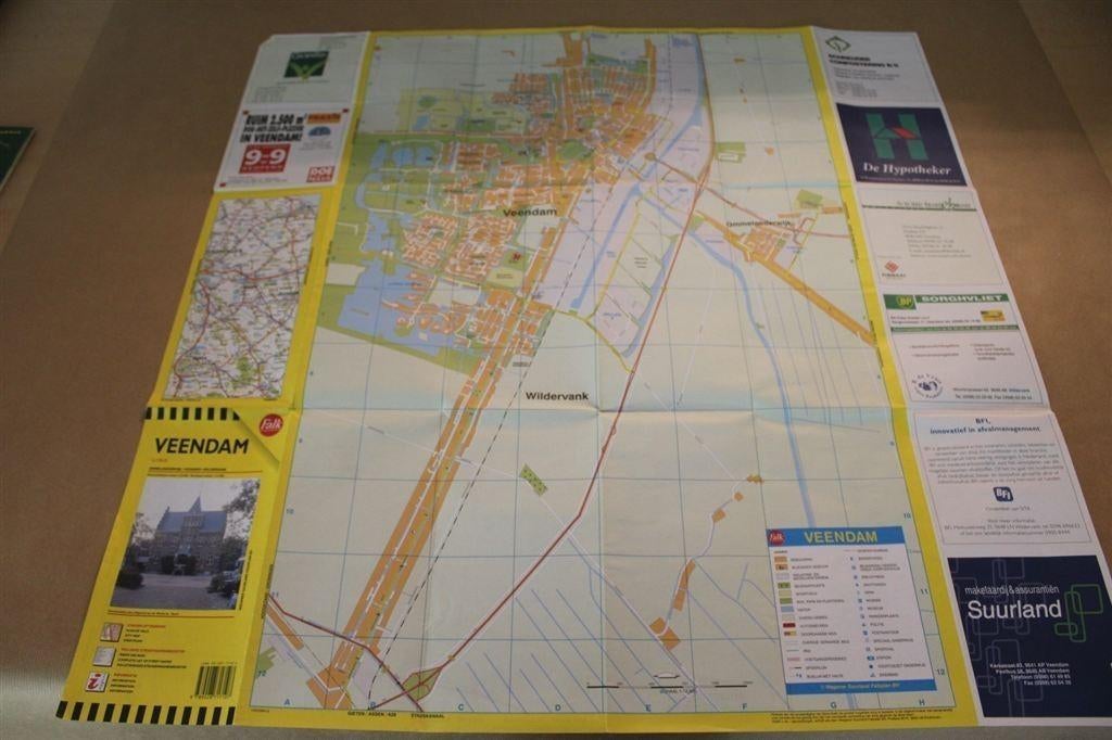 Falk Veendam Plattegrond. 1e druk 2000., Gelezen, Ophalen of Verzenden, Landkaart, 1800 tot 2000