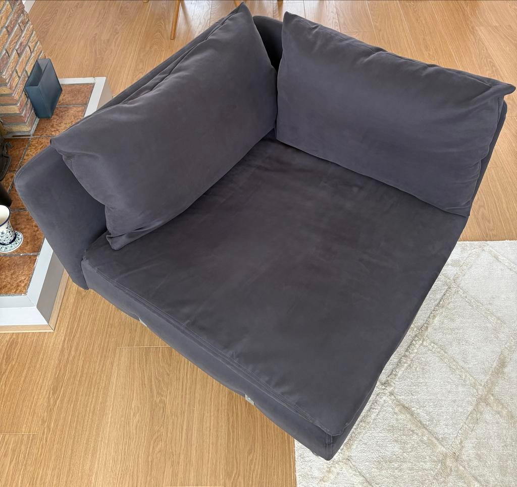 IKEA Soderhamn fauteuil donkergrijs - Zo goed als nieuw, Ophalen, Eenpersoons, 75 tot 100 cm, Zo goed als nieuw