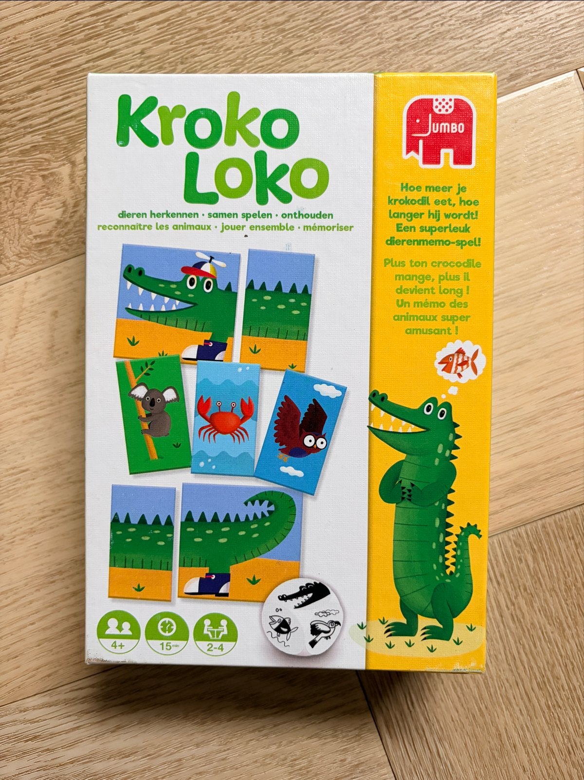 Kroko Loko Jumbo Dieren Memo Spel, Drie of vier spelers, Ophalen of Verzenden, Zo goed als nieuw