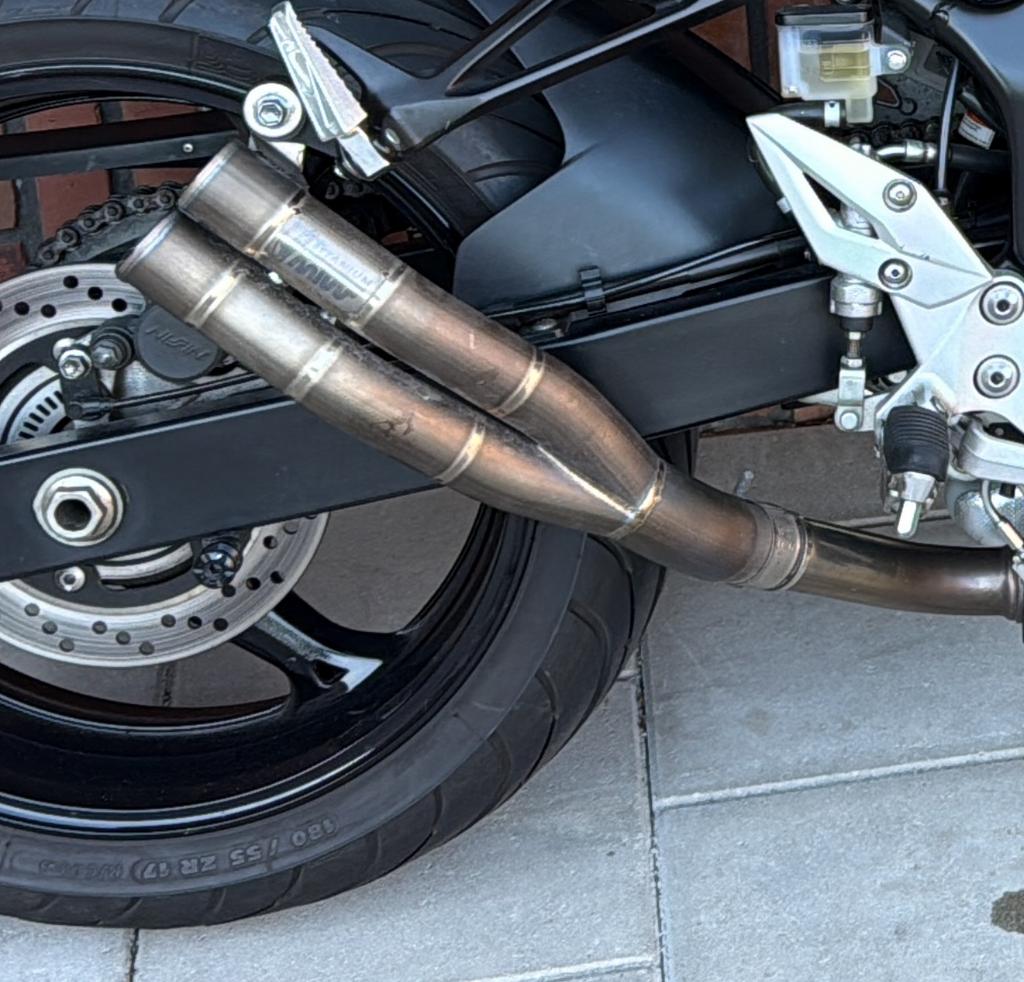 Mivv double gun uitlaat, Motoren, Ophalen, Gebruikt