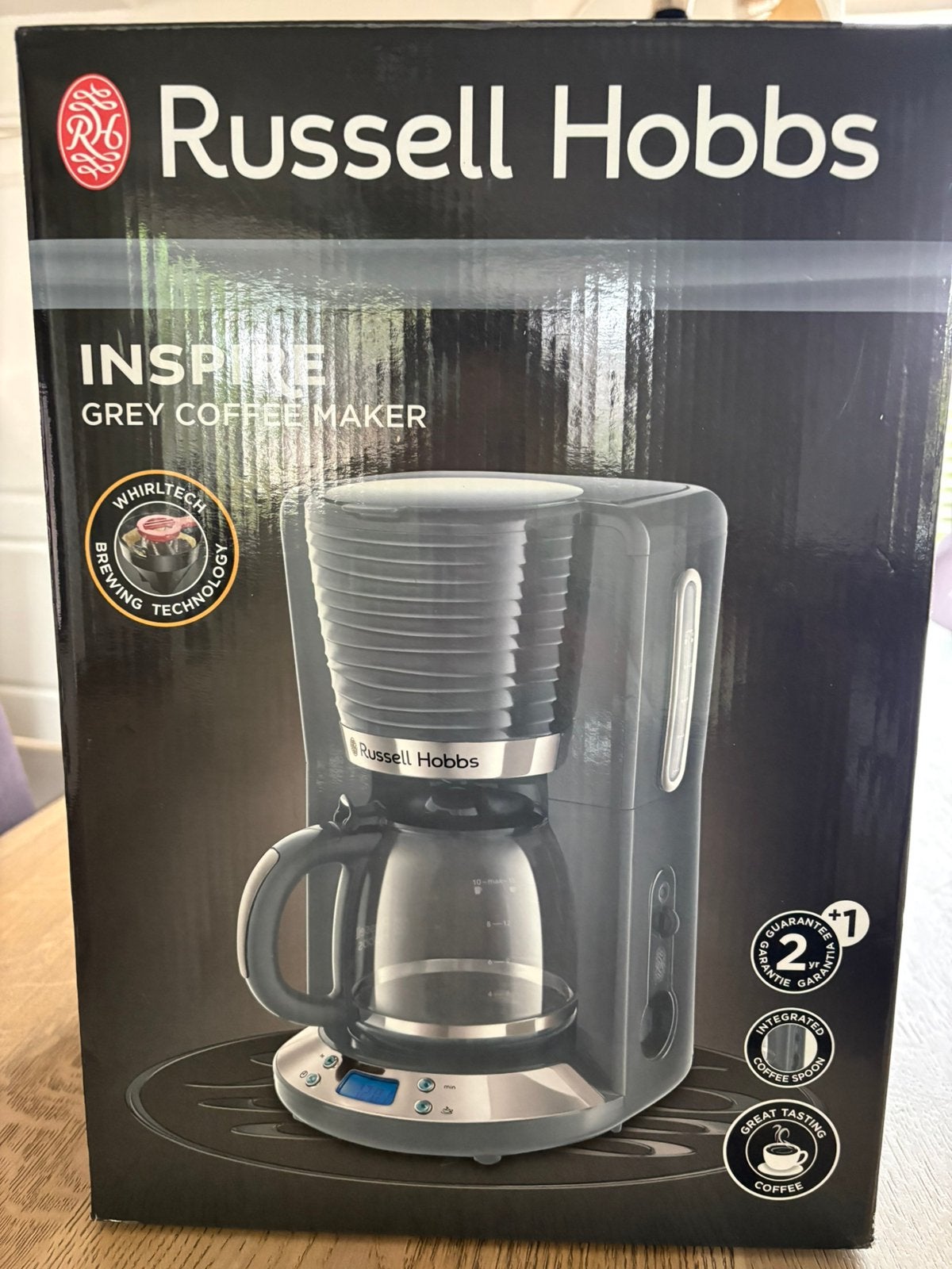 Koffiezetapparaat Russel Hobbs Inspire, Ophalen, 10 kopjes of meer, Koffiemachine, Gemalen koffie