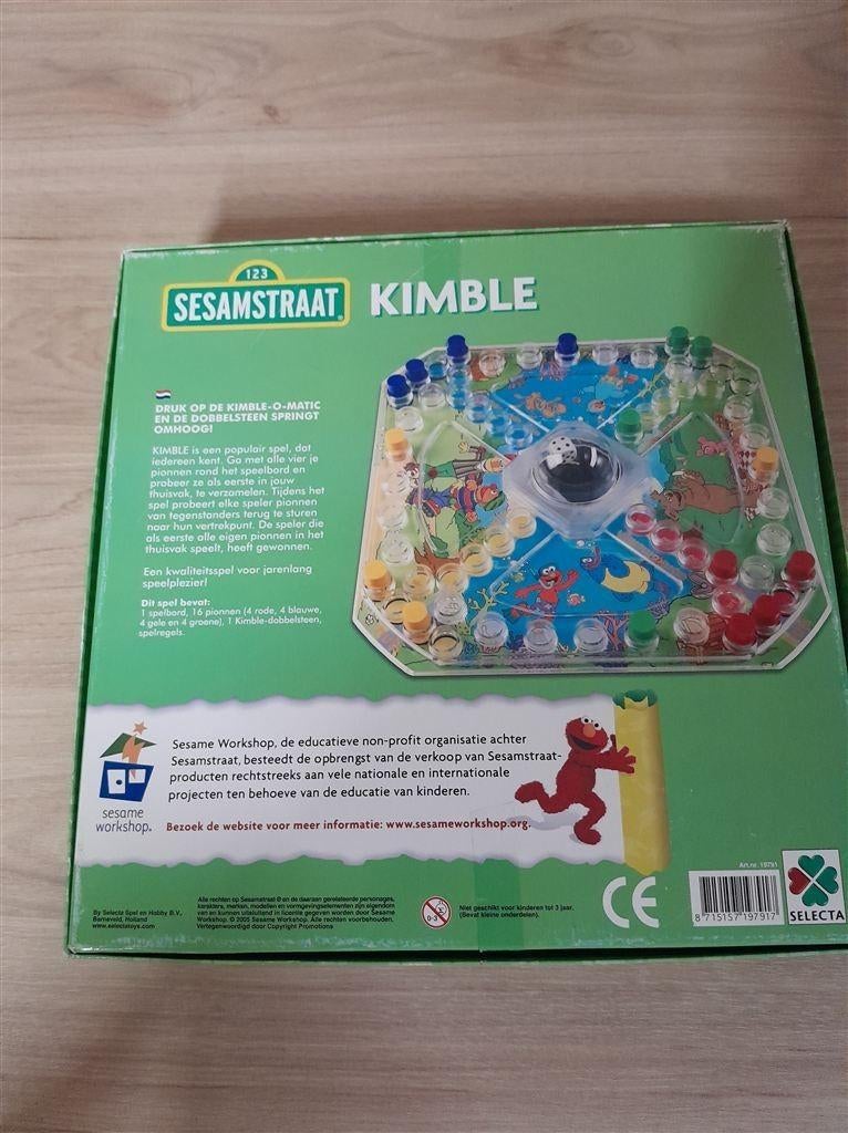 Sesamstraat kimble - mens erger je niet - s1483, Verzenden, Zo goed als nieuw