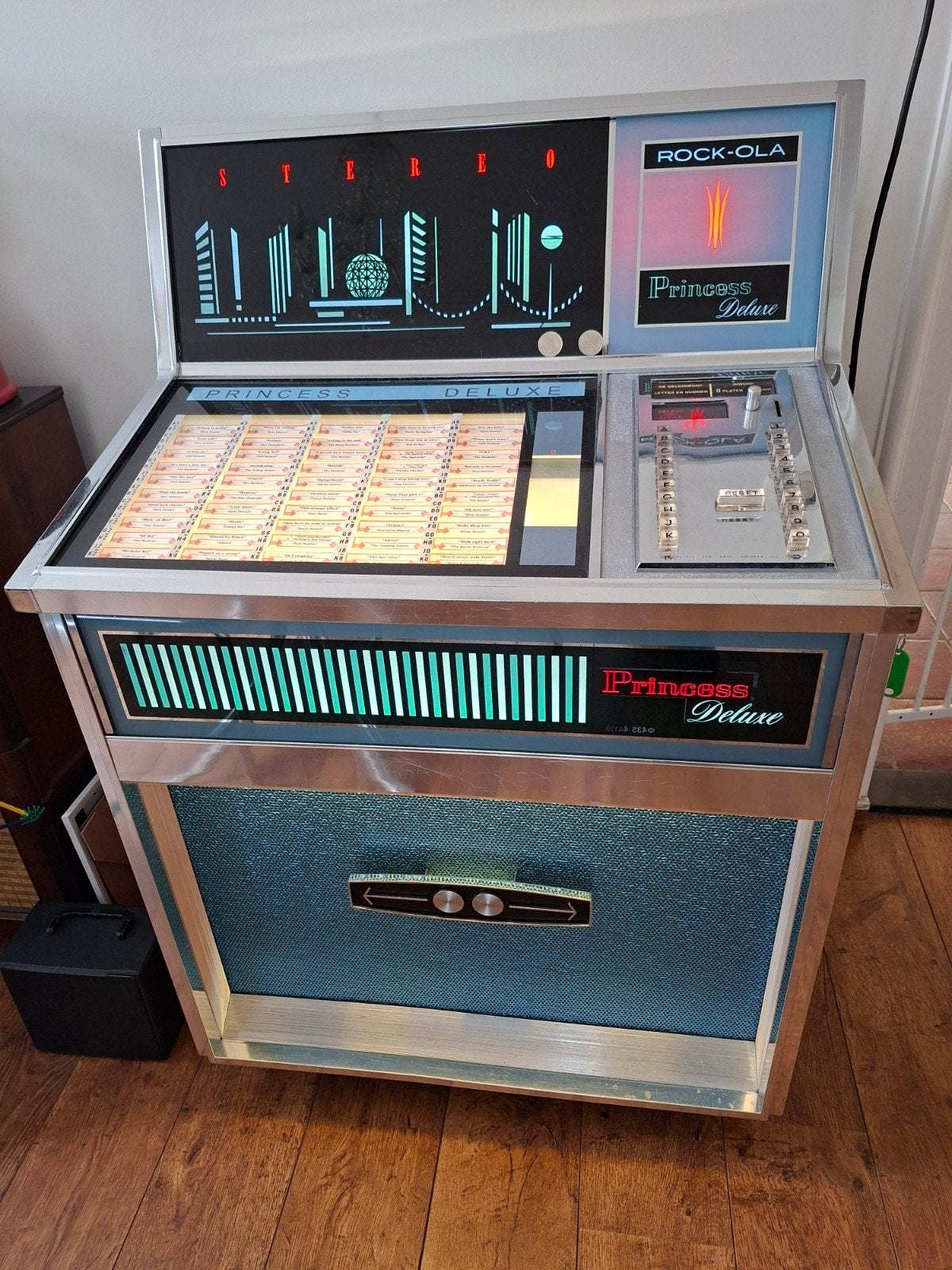 Rock-Ola Princess de Luxe Jukebox - Totaal Gerestaureerd, Ophalen of Verzenden, Zo goed als nieuw, Rock Ola, Met singles