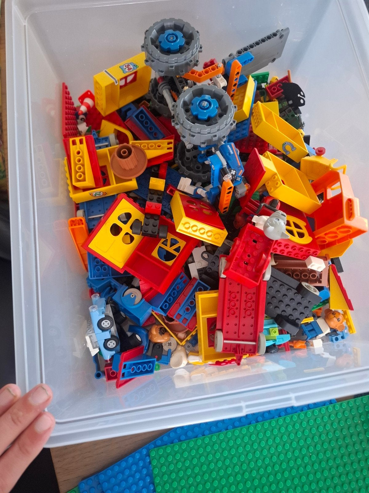 Lego Fabuland & Technic met 4 grondplaten - Jaren '80, Gebruikt, Lego, Ophalen of Verzenden, Complete set