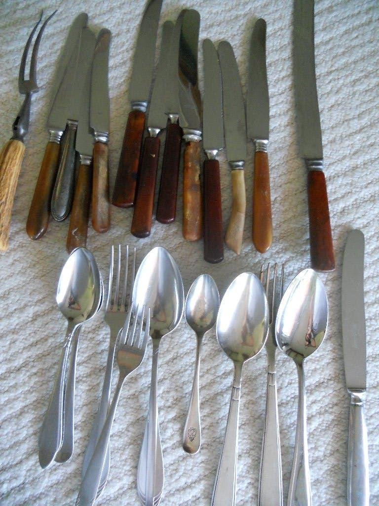 30 x oud bestek Gero Zilmeta 't Molentje, Verzamelen, Porselein, Kristal en Bestek, Ophalen, Gebruikt, Metaal, Bestek