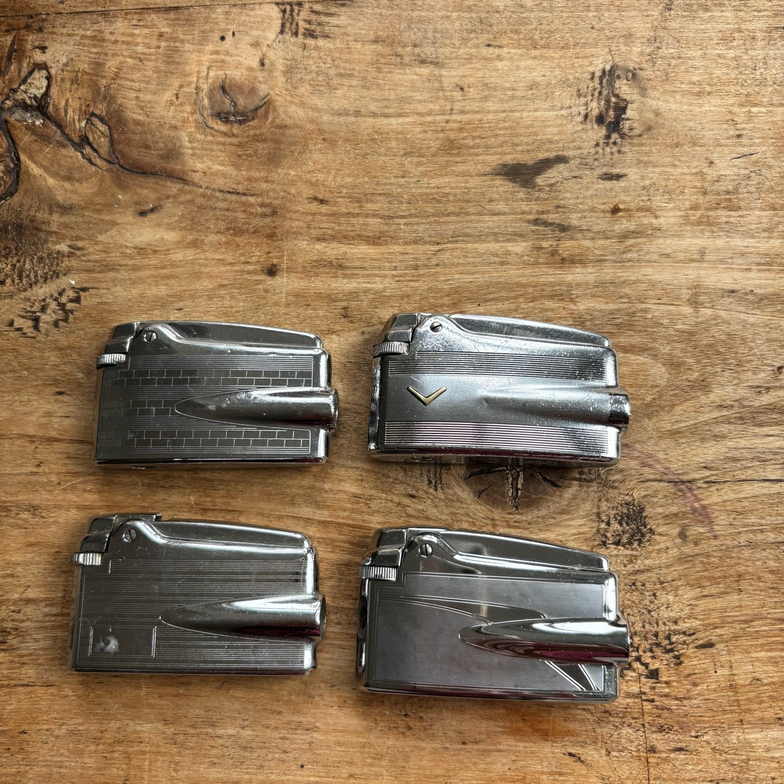4 Ronson Varaflame aanstekers - Vintage collectie, Verzamelen, Ophalen of Verzenden, Gebruikt, Aansteker