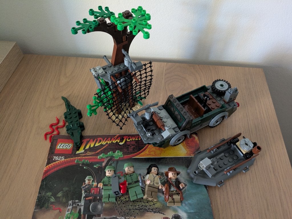 LEGO Indiana Jones set 7625 River Chase, Gebruikt, Overige thema's, Lego, Ophalen of Verzenden