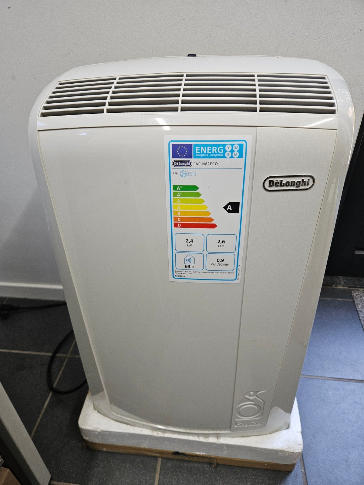 Delonghi PAC N82ECO Mobiele Airco - Energieklasse A, Ophalen, Timer, Gebruikt, Minder dan 60 m³