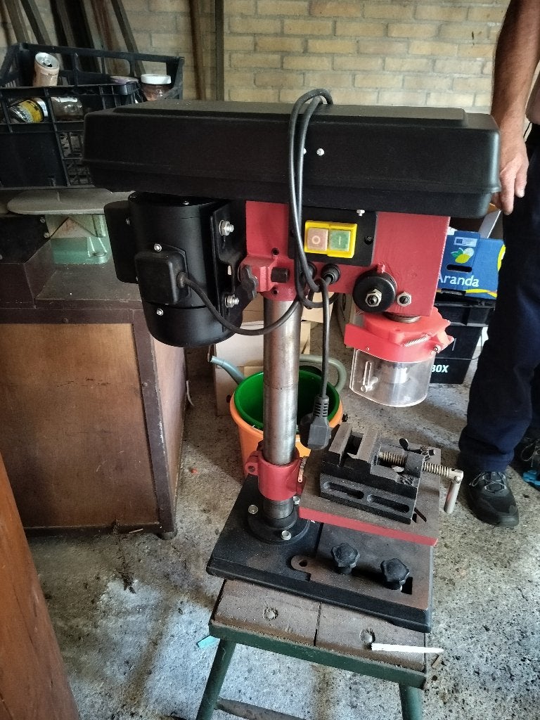 Tafelboormachine Topcraft TSB 416, Doe-het-zelf en Verbouw, Gereedschap | Boormachines, Ophalen, Zo goed als nieuw, 400 tot 600 watt