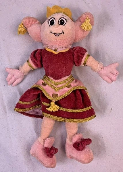 Efteling Prinses Pardijn pluche knuffel pop rood roze jurk