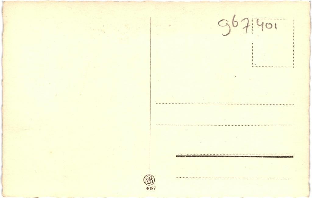 967401 Oude kaart Hond Herder Nette oude kaart Onbeschreven, Ophalen of Verzenden, 1920 tot 1940, Ongelopen, Hond of Kat