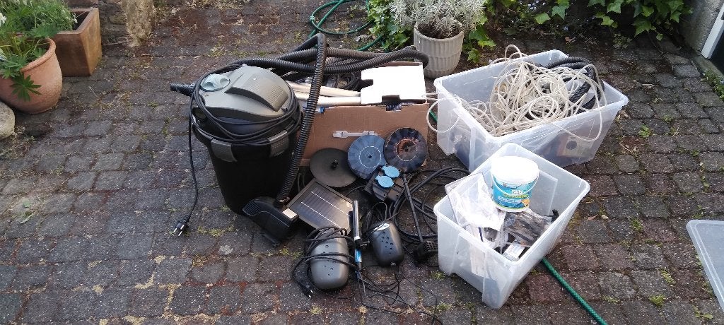 vijver toebehoren, vijverpomp,vijverfilter,zuurstofpompen, Ophalen, Gebruikt, Vijverpomp