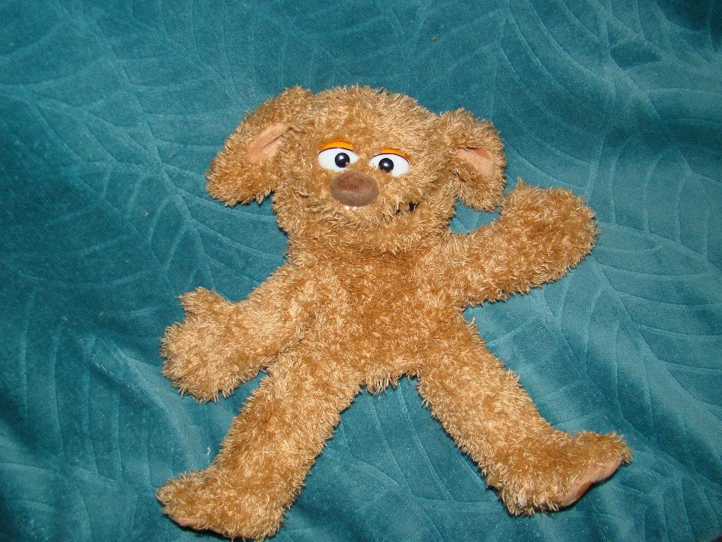 handpop tommy uit sesam straat  hond bruin nieuw, Overige merken, Overige karakters, Zo goed als nieuw, Middelgroot (20 tot 80 cm)