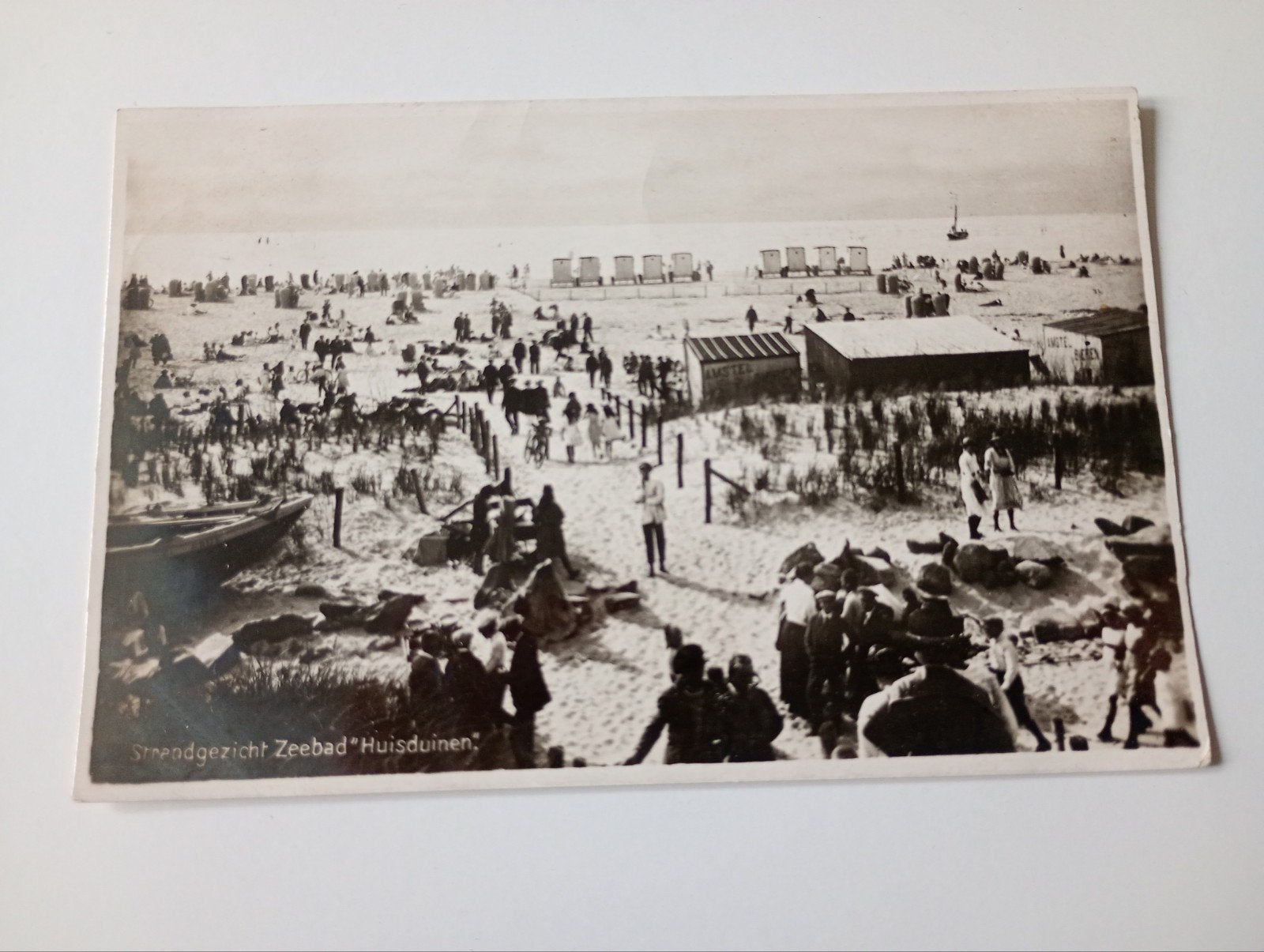 Den Helder Huisduinen Strand 1930, Ophalen of Verzenden, 1920 tot 1940, Gelopen, Noord-Holland