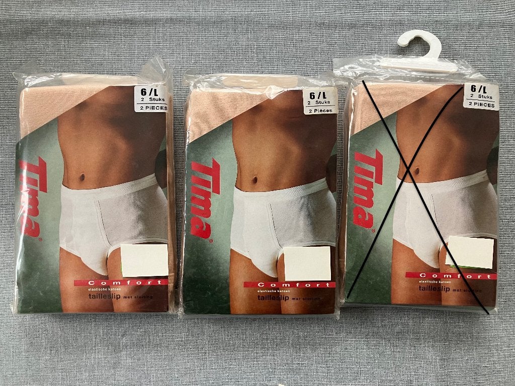 4x Tima Tailleslip maat 6 / L - Nieuw, Kleding | Heren, Ophalen of Verzenden, Overige kleuren, Tima, Slip