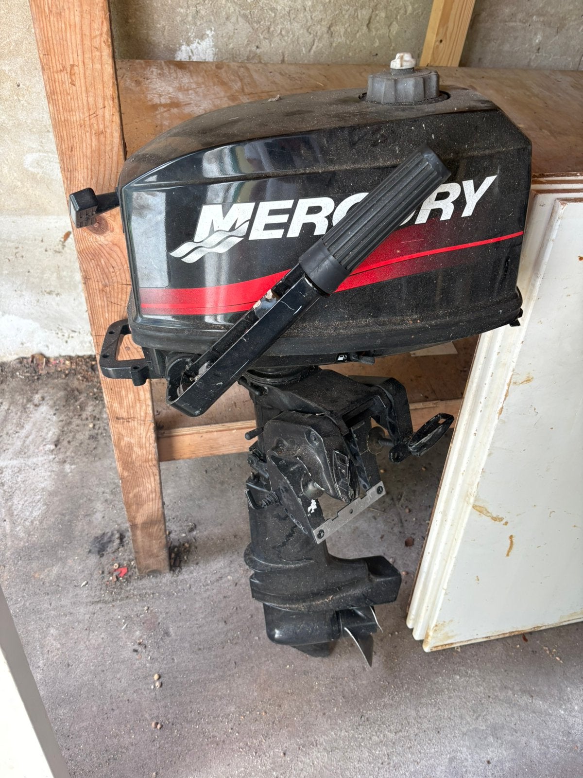 4.0 mercury motor + boot, Watersport en Boten, Buiten- en Binnenboordmotoren, Ophalen, Gebruikt