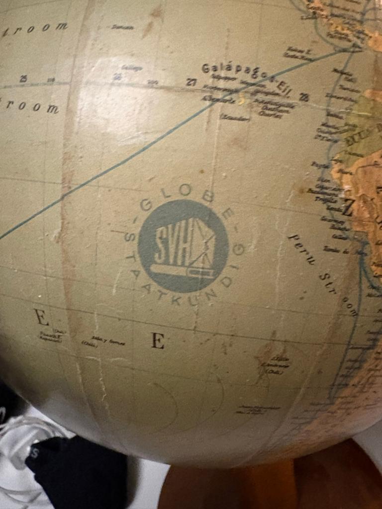 Globe SVH Staatkundig, vintage wereldbol, Ophalen, Gebruikt