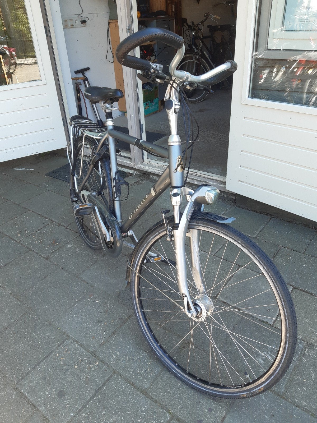 Gazelle leussane handmade goldline, Fietsen en Brommers, Ophalen, 28 inch, Gebruikt, Velgrem