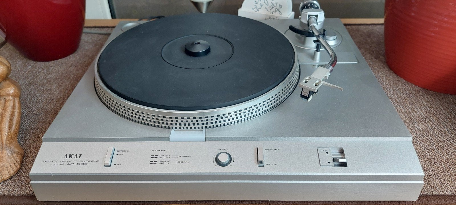 Akai AP-D33, Gebruikt, Pitch-regelaar, Ophalen of Verzenden, Platenspeler