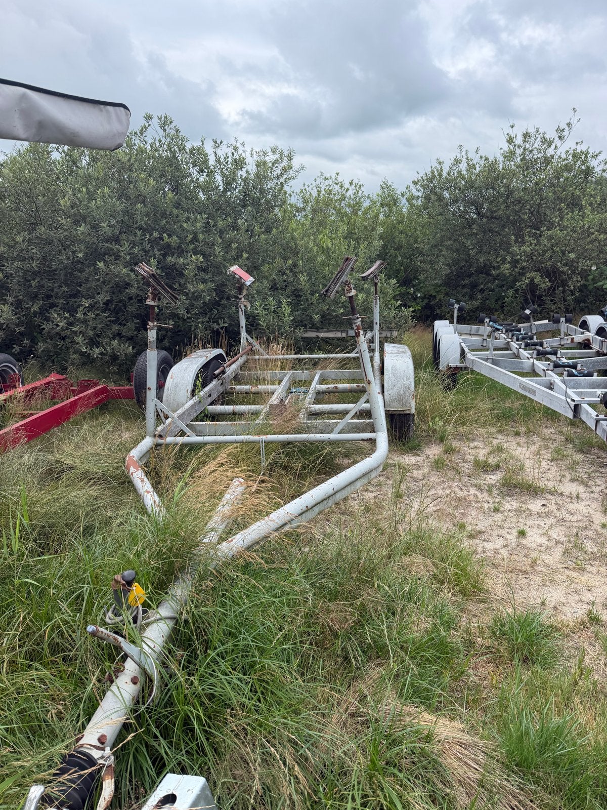 Gebruikte boottrailer - Dubbelassig, Ophalen, Gebruikt, 1500 tot 3000 kg, 6 tot 9 meter