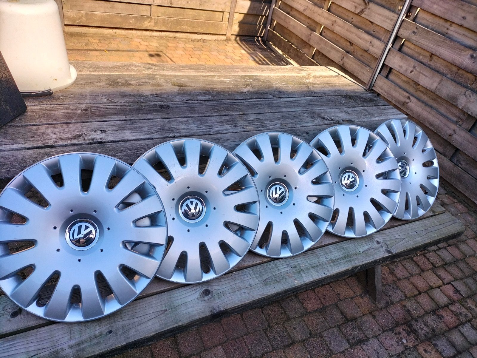 Wieldoppen VW 16 inch, Ophalen of Verzenden, Gebruikt