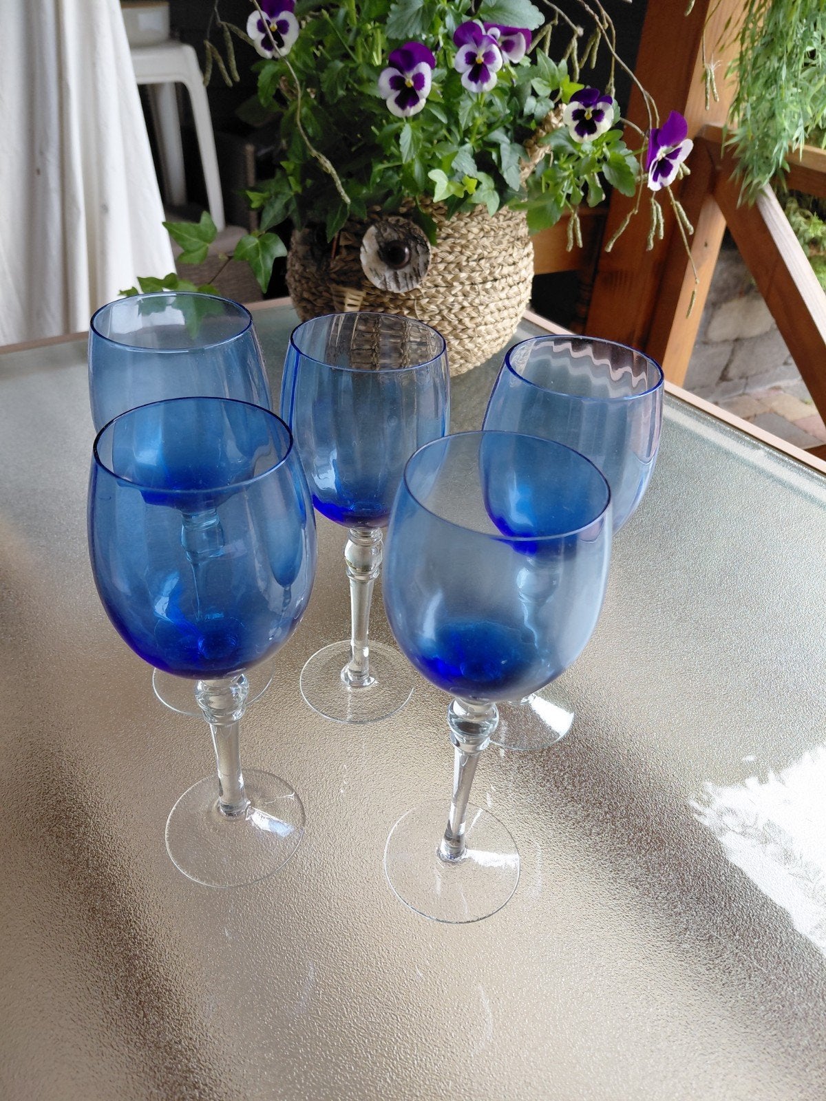 Mooie gekleurde wijnglazen, Verzamelen, Glas en Borrelglaasjes, Ophalen of Verzenden, Zo goed als nieuw, Overige typen