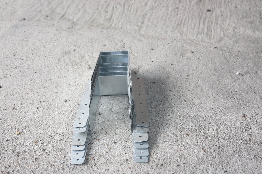 Te koop: 6 Nieuwe balkdragers voor balkjes 11cm hoog 6 breed, Ophalen, Nieuw, 50 tot 100 mm, Overige typen