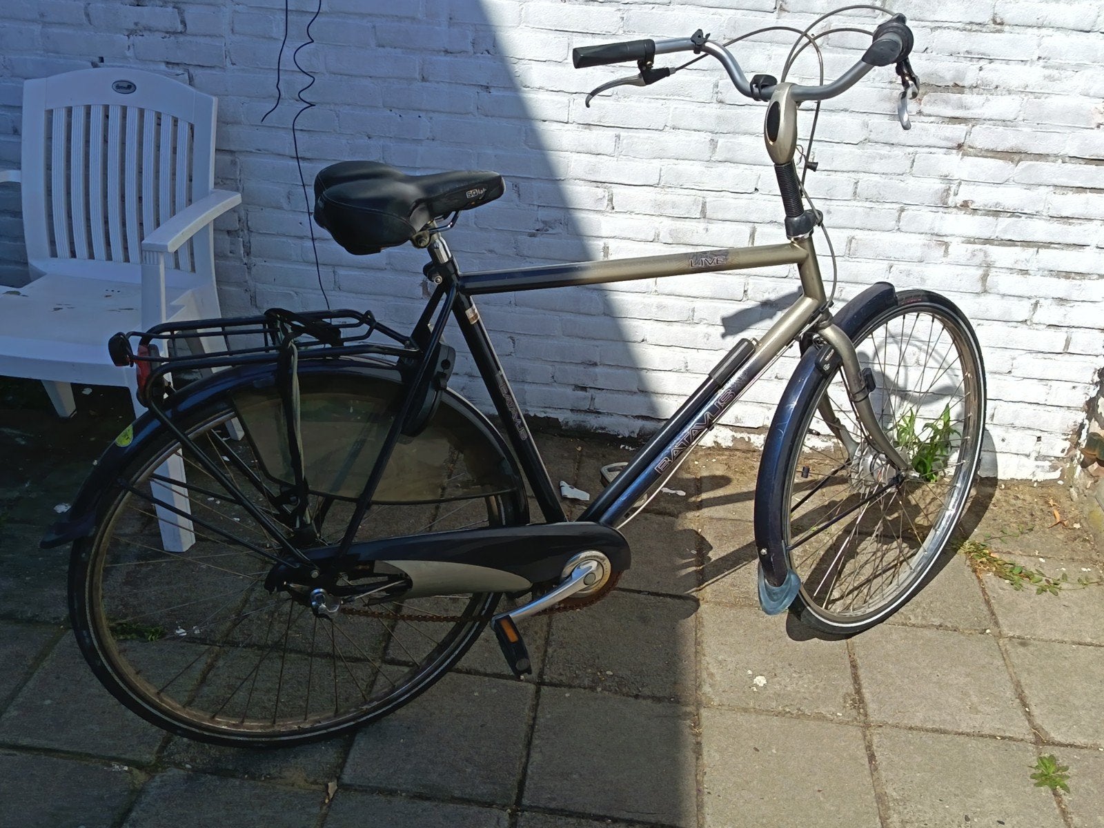 Batavus herenfiets, Ophalen, Gebruikt, Overige materialen, Verlichting