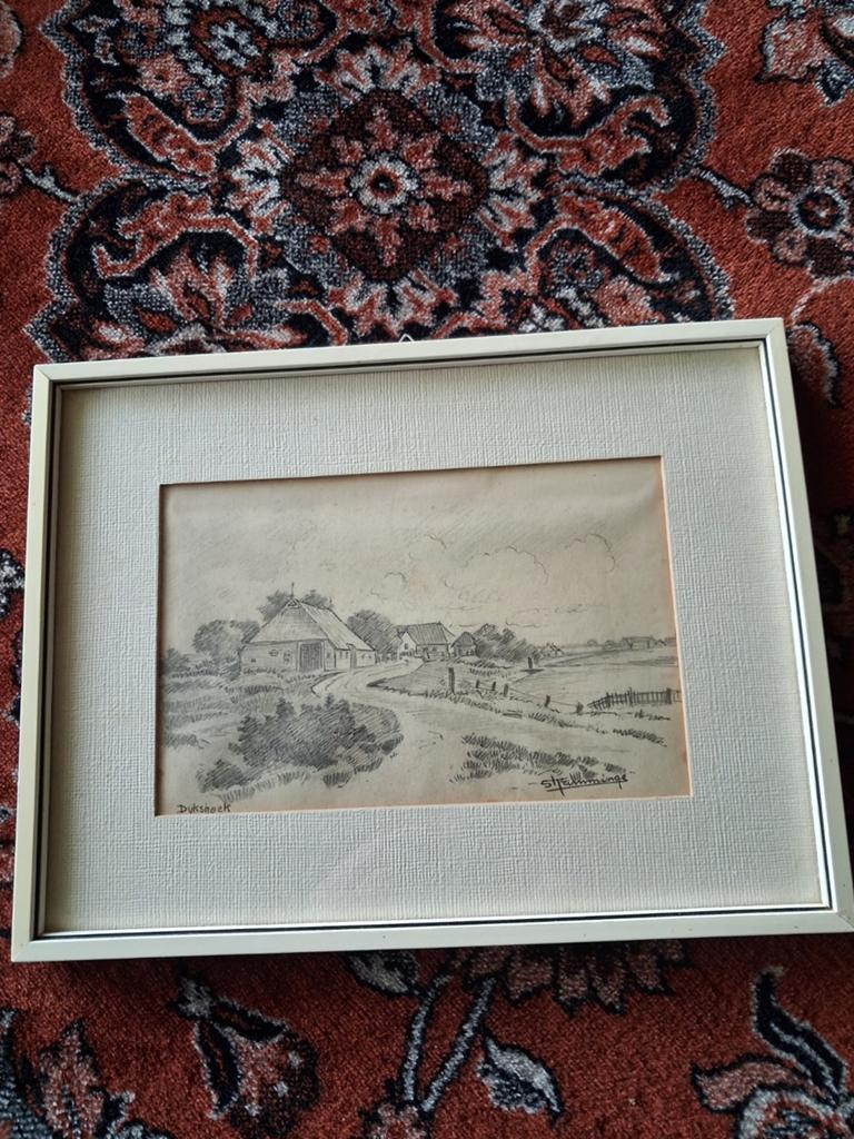 Dykshoek, Antiek en Kunst, Kunst | Tekeningen en Foto's, Ophalen of Verzenden