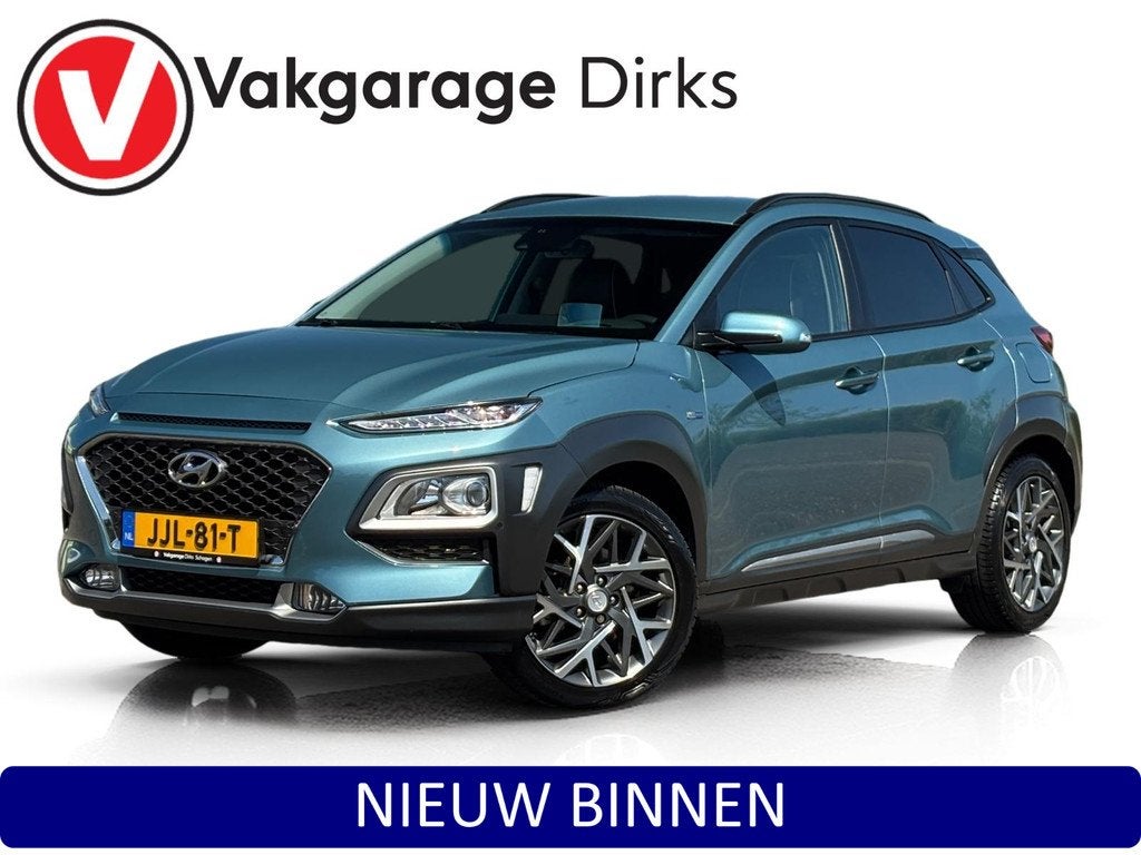 Hyundai Kona 1.6 GDI HEV Fashion ✅ CarPlay ✅ Camera ✅, Auto's, Hyundai, Gebruikt, Euro 6, 2 kWh, Blauw