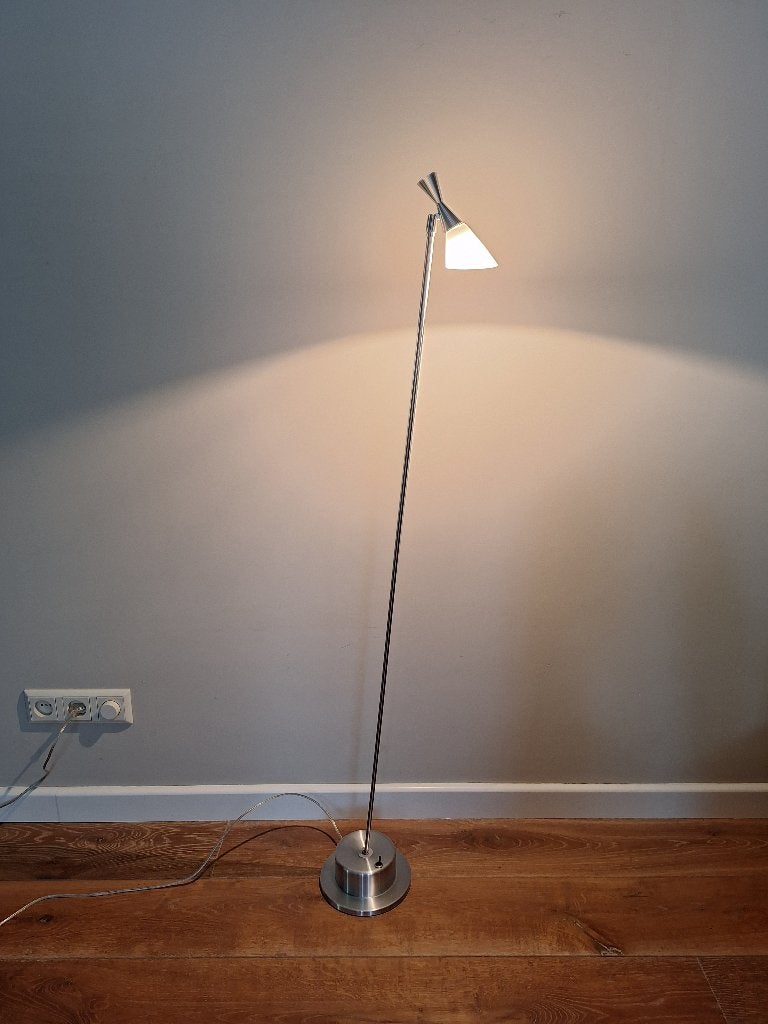 Hala Zeist vloerlamp vintage design, Gebruikt, 100 tot 150 cm, Glas, Ophalen