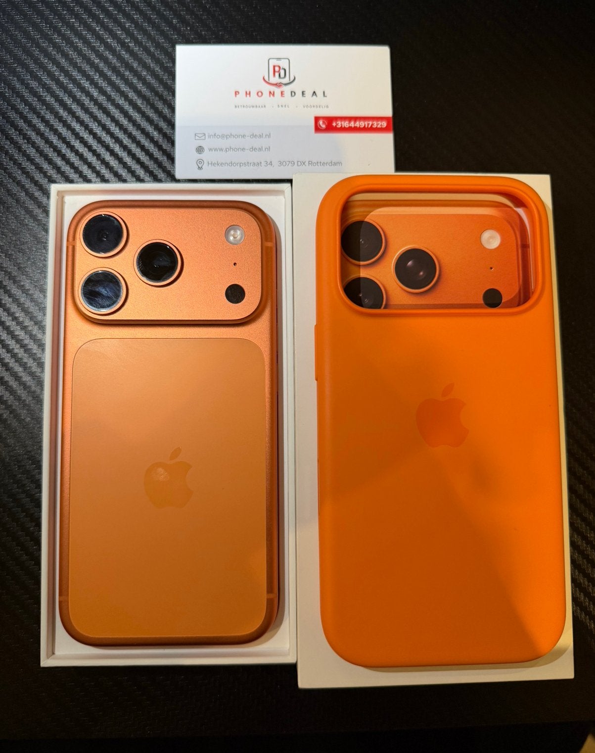 iPhone 17 pro 256 gb nieuw hoesje factuur + Garantie, Telecommunicatie, 256 GB, Apple, Apple, Zwart