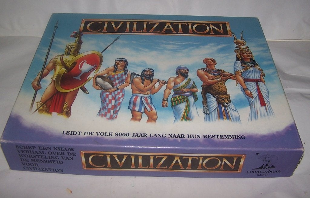 Civilization Bordspel - Klassiek Strategisch Spel. Izgs., Drie of vier spelers, Ophalen of Verzenden, Zo goed als nieuw, Compendium Games