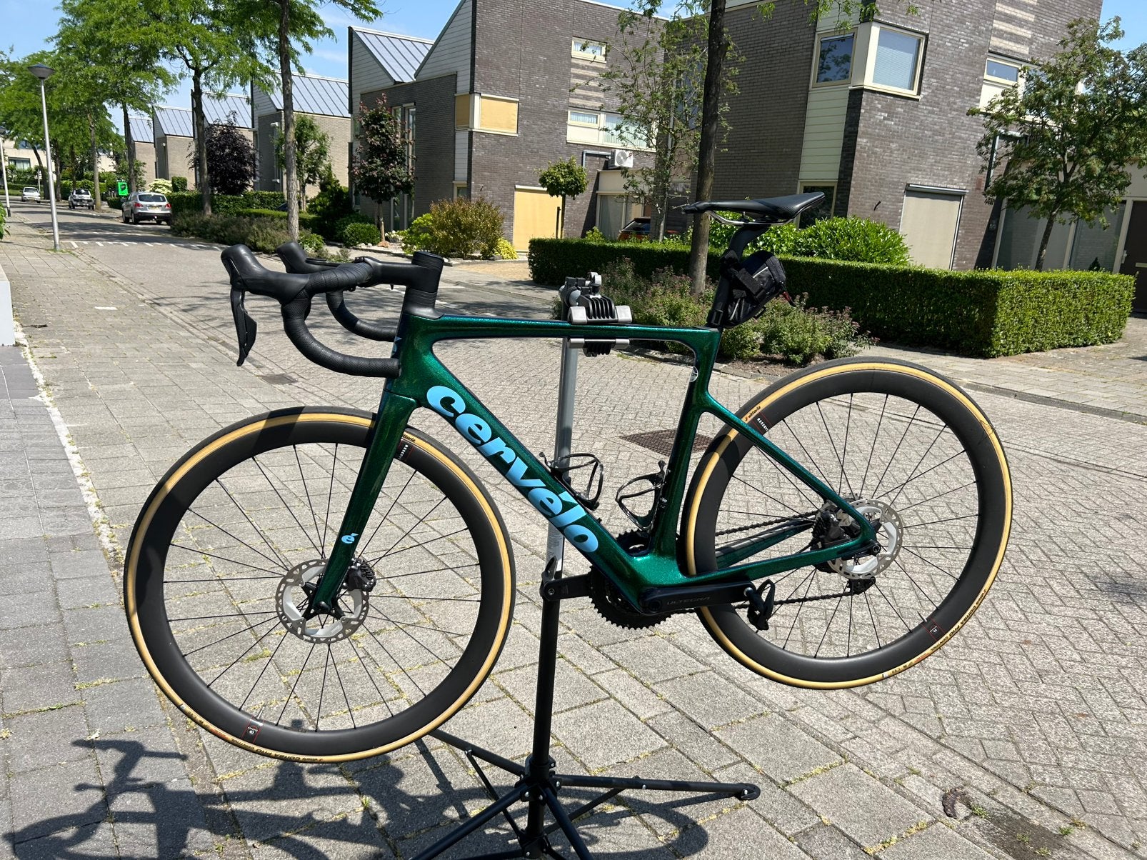Cervélo Caledonia-Ultegra Di2-Reserve carbon wielen-maat 54, Carbon, Zo goed als nieuw, Meer dan 20 versnellingen, 53 tot 57 cm