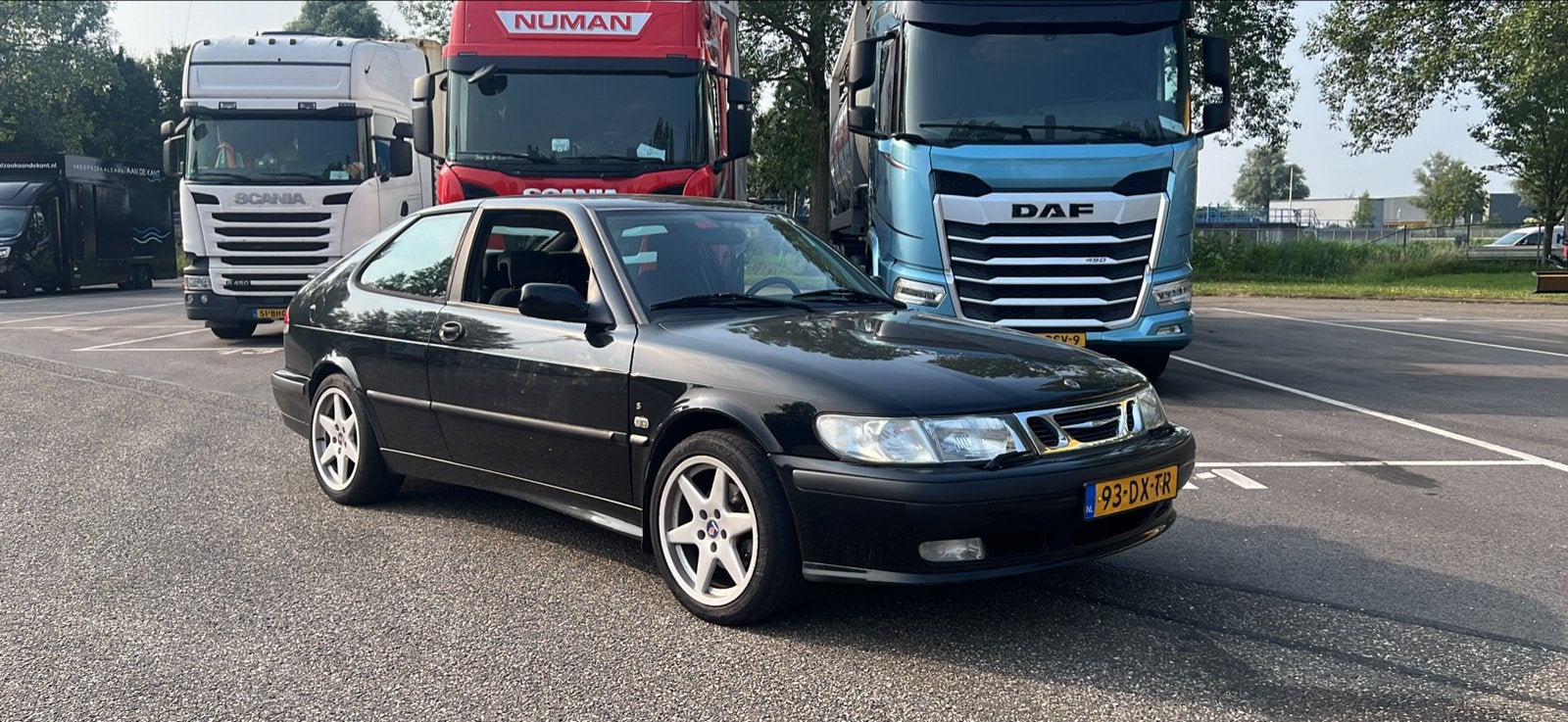 Saab 9-3 velgen met banden - 17 inch ATS Made in Germany, Auto-onderdelen, Banden en Velgen, Ophalen, Gebruikt, Overige, Banden en Velgen