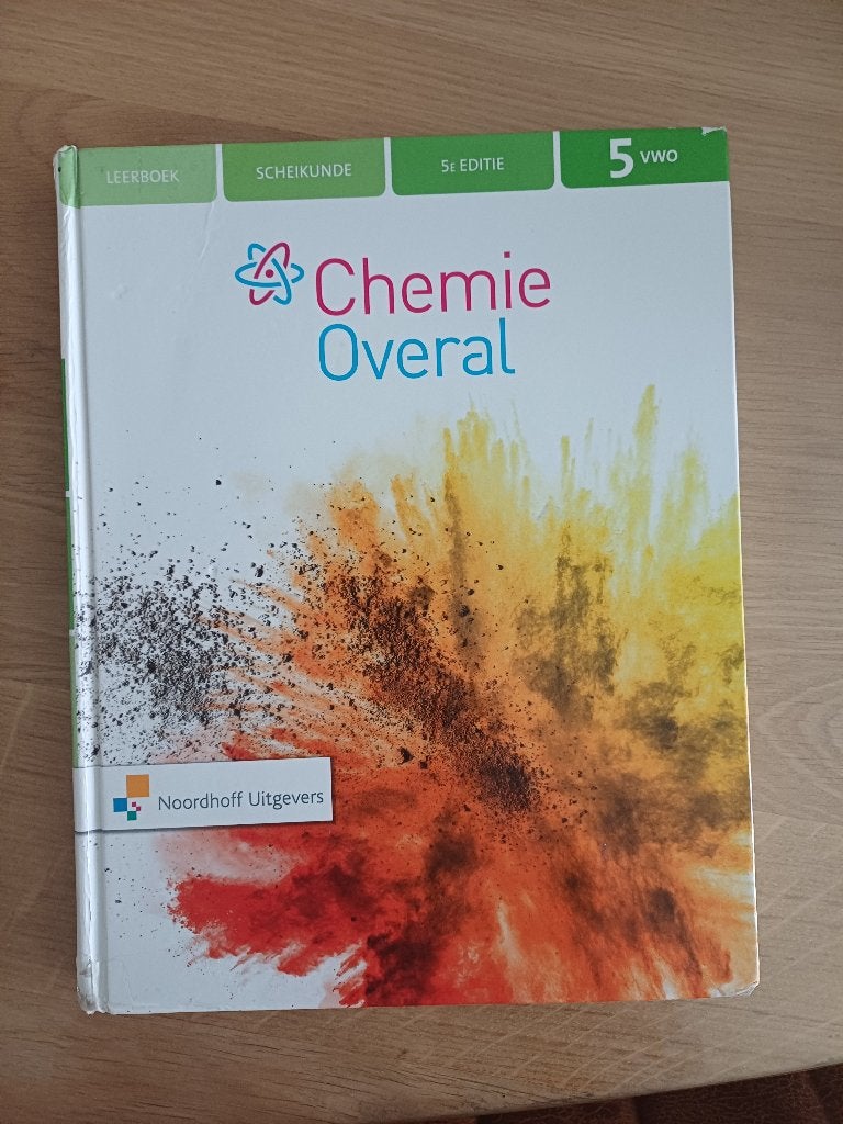 Chemie overal VWO 5 en 6 leerboek, VWO, Scheikunde, Ophalen of Verzenden, Zo goed als nieuw