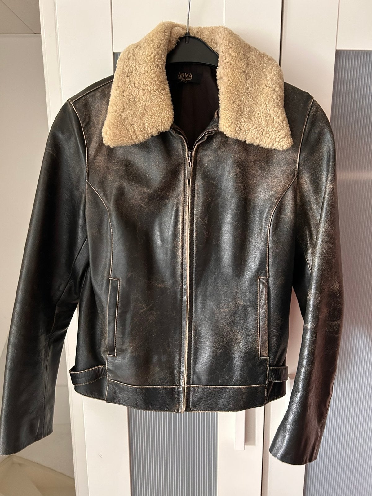Arma | Leren jack | Bruin | maat 42, Verzenden, Zo goed als nieuw, Maat 42/44 (L), Bruin
