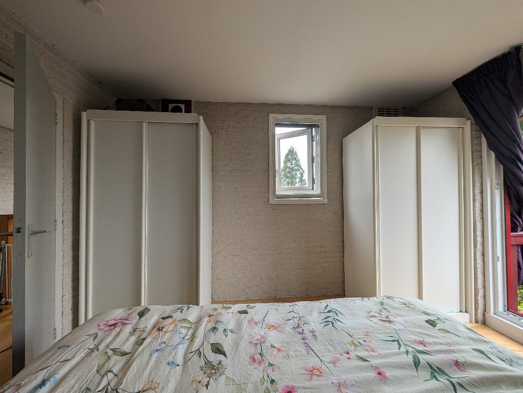 Kledingkast(en), Huis en Inrichting, Kasten | Kledingkasten, Ophalen, Met deur(en), Gebruikt, 100 tot 150 cm