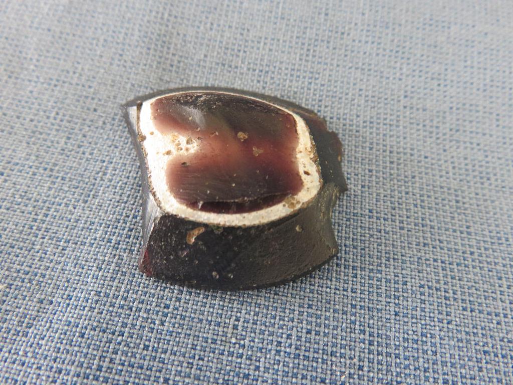 Romeinse - glas fragment - ca. 2000 jaar oud - bodemvondst, Ophalen of Verzenden