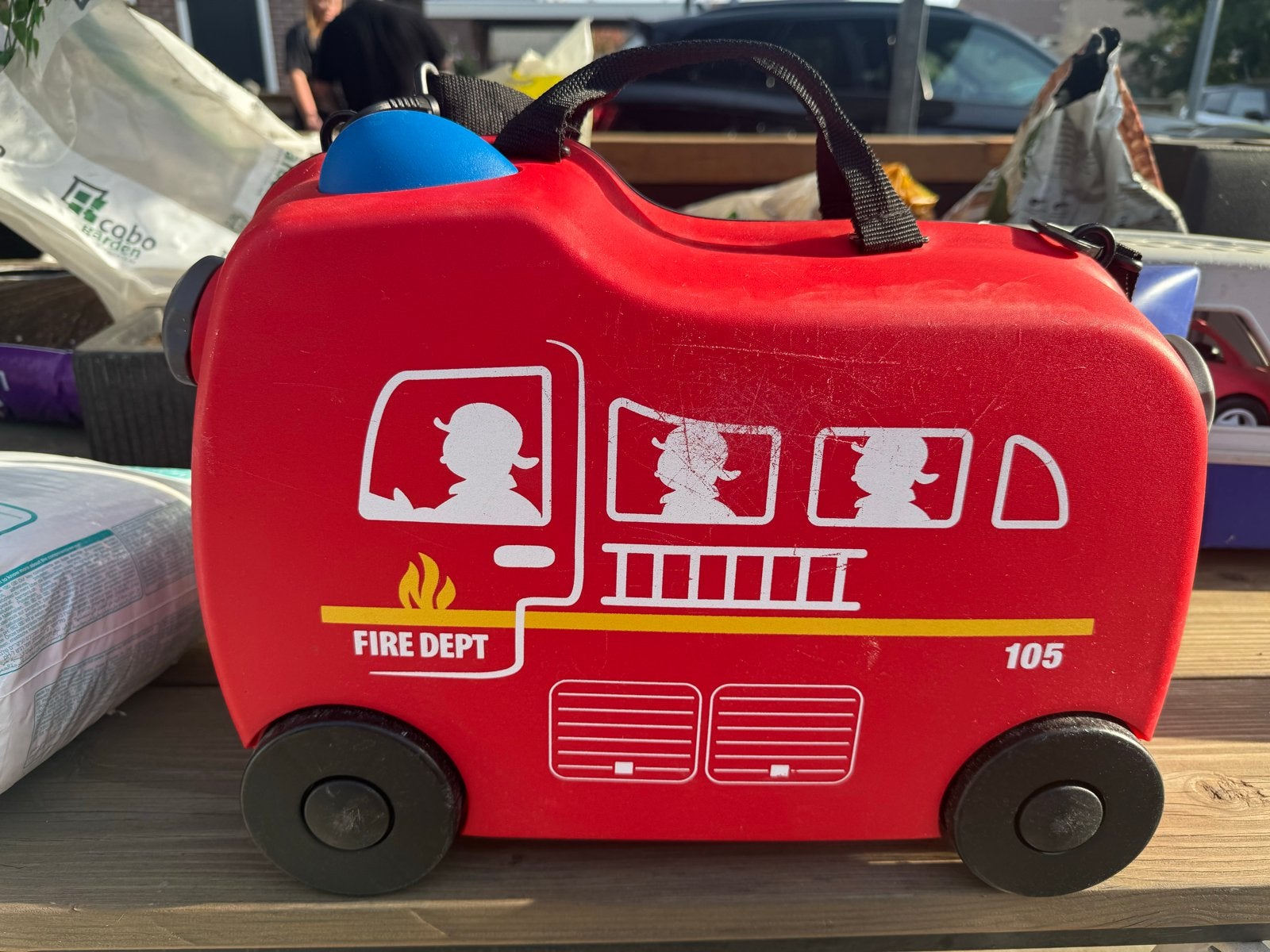 Brandweer koffer voor kinderen, Kinderen en Baby's, Ophalen of Verzenden, Gebruikt