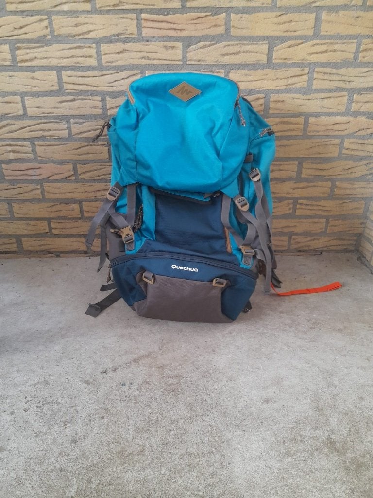 Quechua backpack, 50 liter, maat S - één keer gebruikt, Ophalen, Zo goed als nieuw, Rugzak