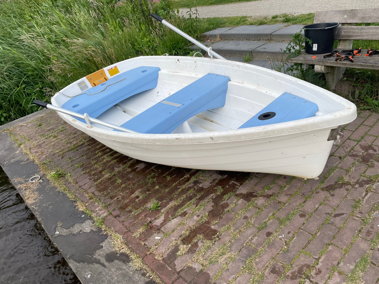 Walker Bay 10 met ETM Tec 36 elektrisch motor, Ophalen, Gebruikt, Met roeispanen of peddels, Bijboot