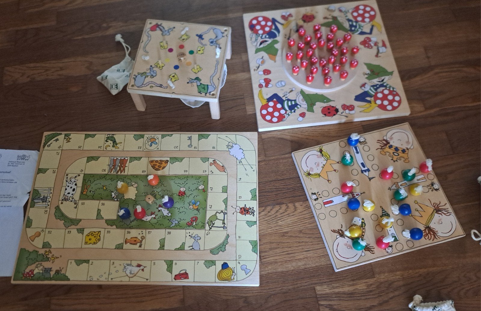 Mooie houten spelletjes van Janbibejan, Ophalen of Verzenden, Gebruikt