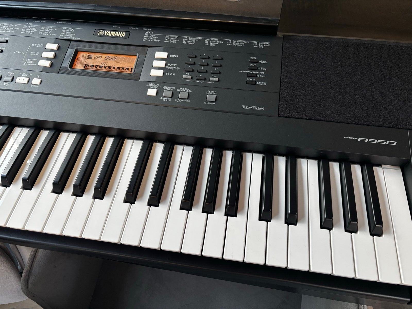 Yamaha PSR-A350 Keyboard, Ophalen, 61 toetsen, Yamaha, Zo goed als nieuw