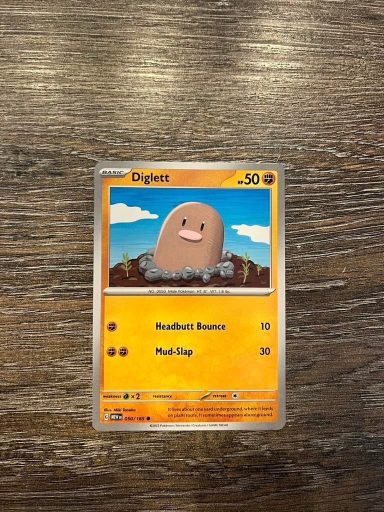 Diglett MEW 050/165, Ophalen of Verzenden, Zo goed als nieuw