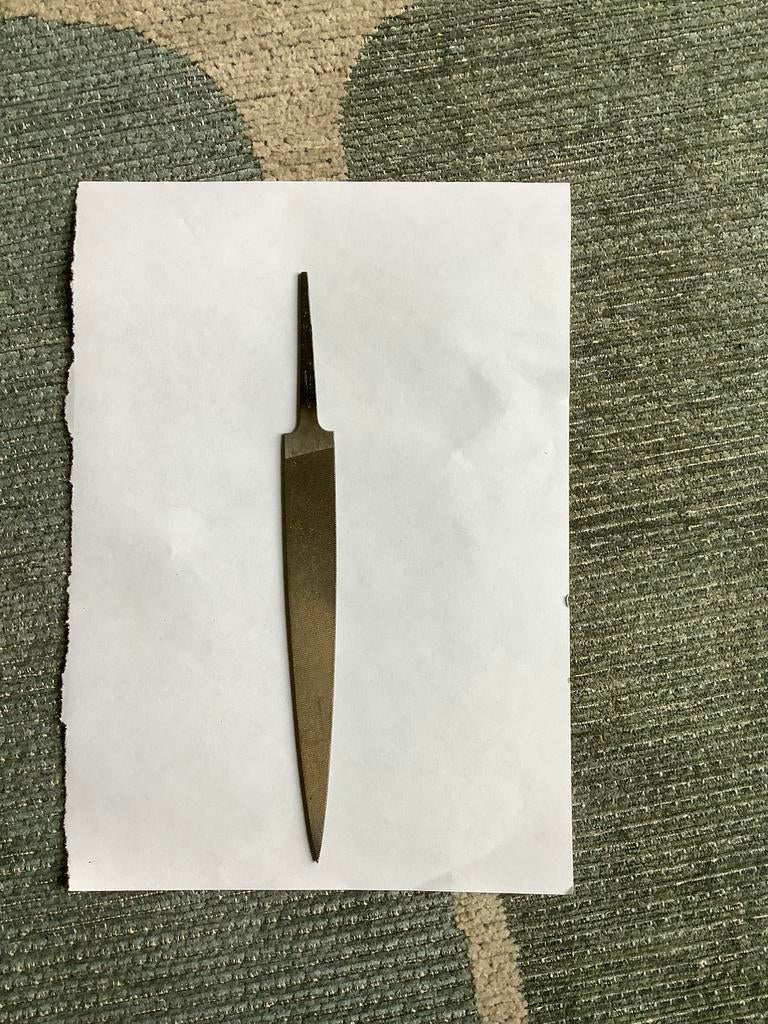 Antieke vijl uit zwitserland,18 cm, Ophalen of Verzenden