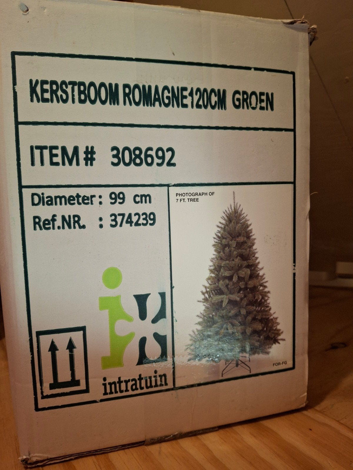 Kunstkerstboom 120cm, Ophalen, Zo goed als nieuw