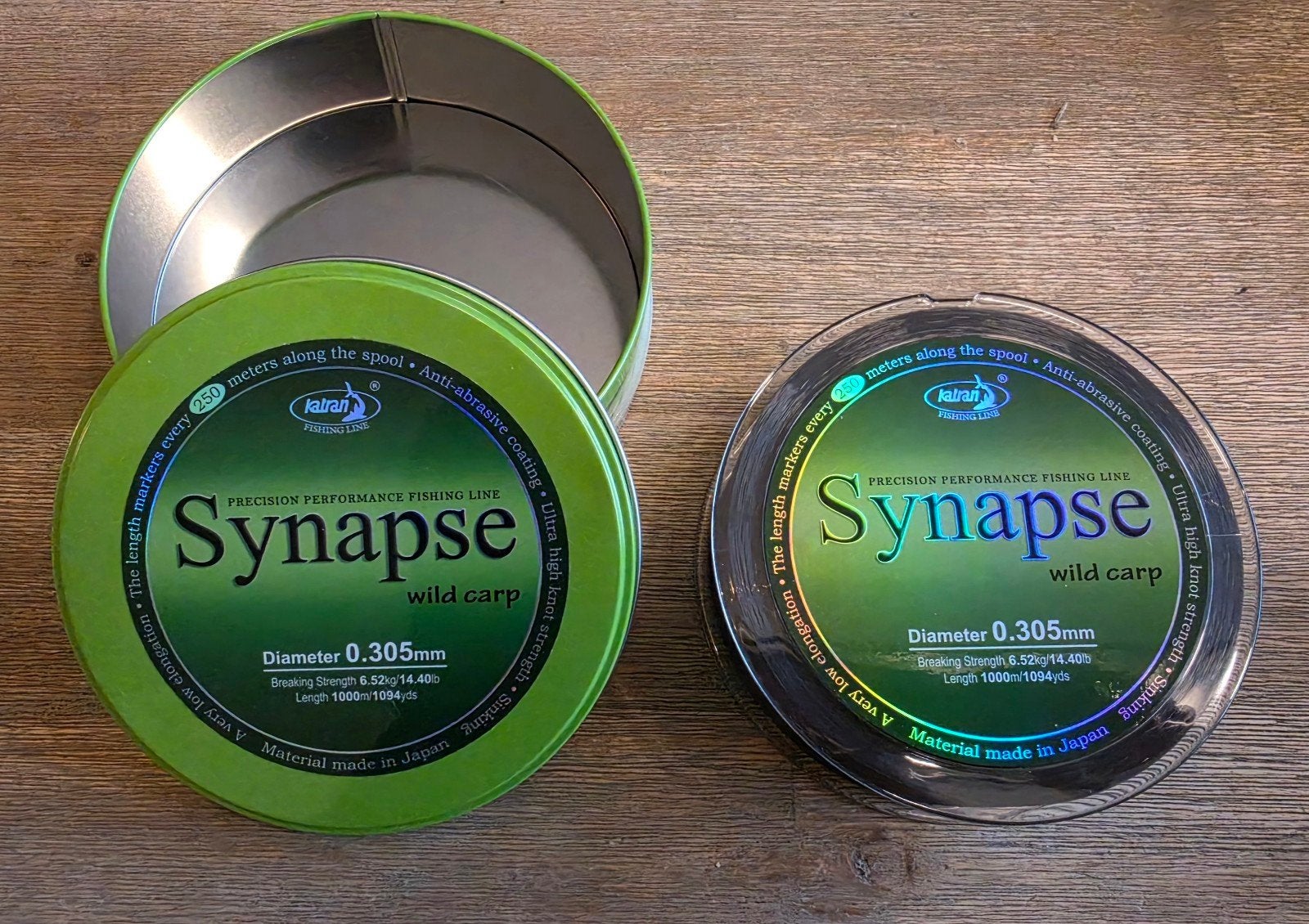 Katran Synapse hoofdlijn 0.305mm, Watersport en Boten, Hengelsport | Karpervissen, Ophalen of Verzenden, Nieuw, Vislijn
