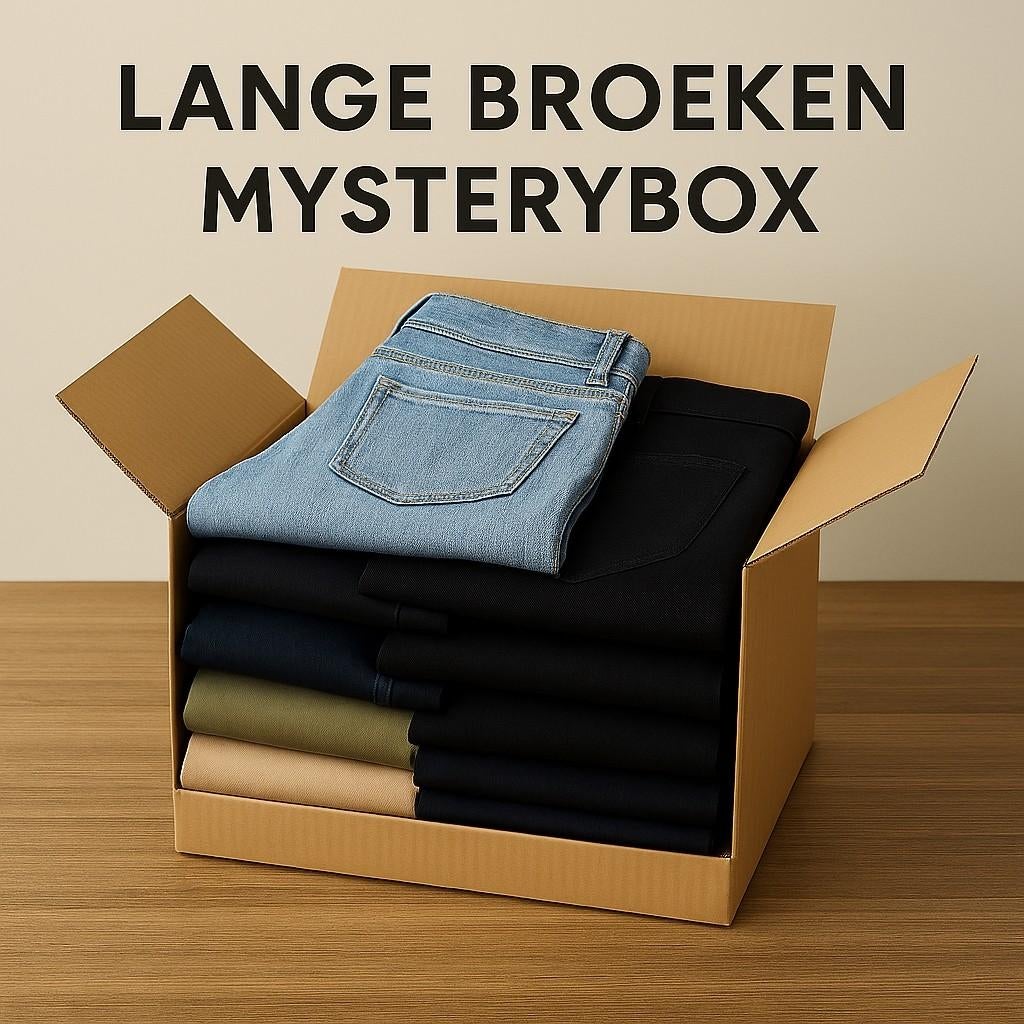 Mystery Box – Lange Broeken, Kleding | Heren, Broeken en Pantalons, Overige kleuren, Overige maten, Ophalen of Verzenden, Zo goed als nieuw