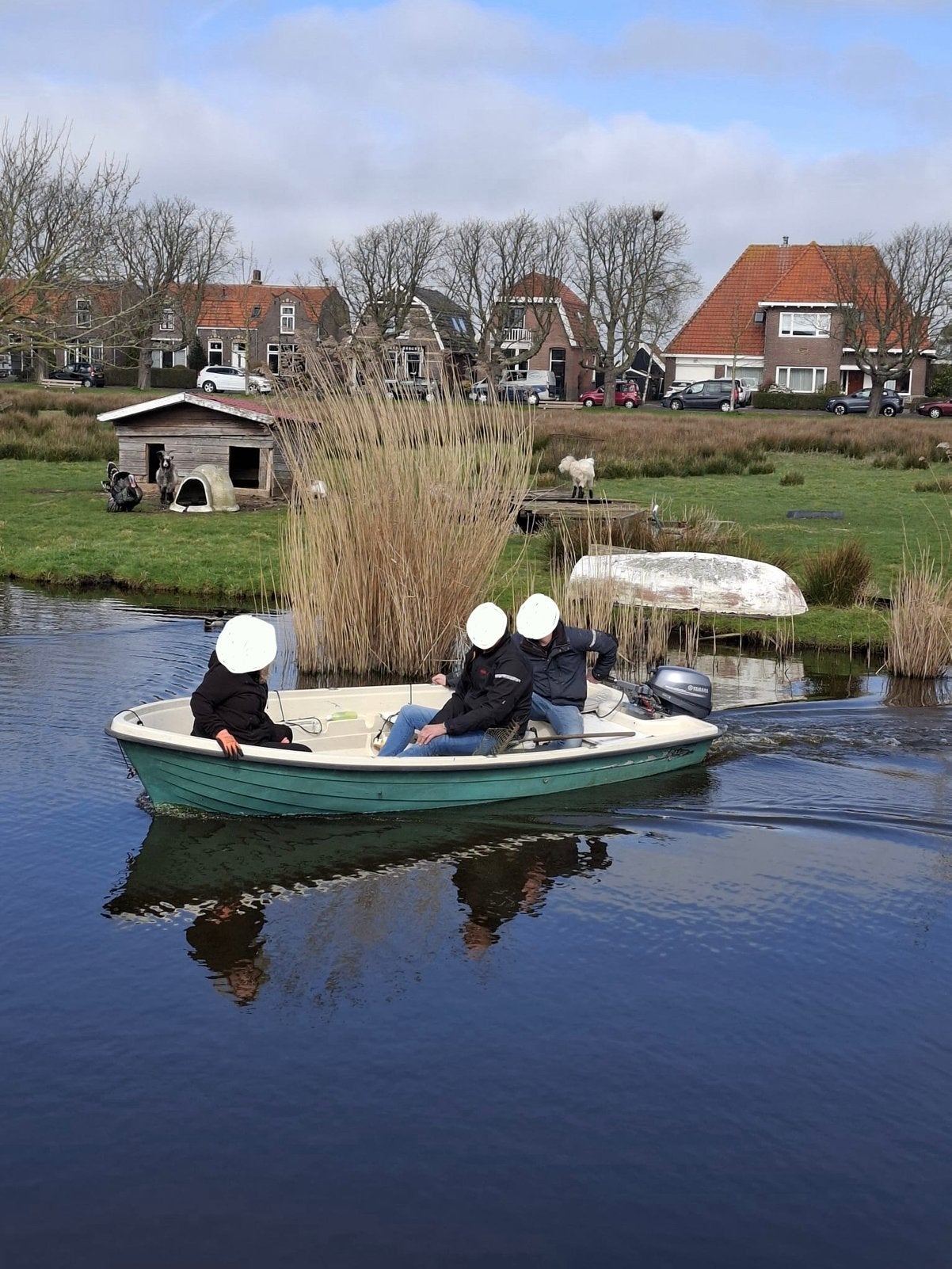 Terhi 440 met Yamaha8 PK 4 takt buitenboordmotor- vaarklaar!, Gebruikt, Afdekzeil, Buitenboordmotor, Polyester